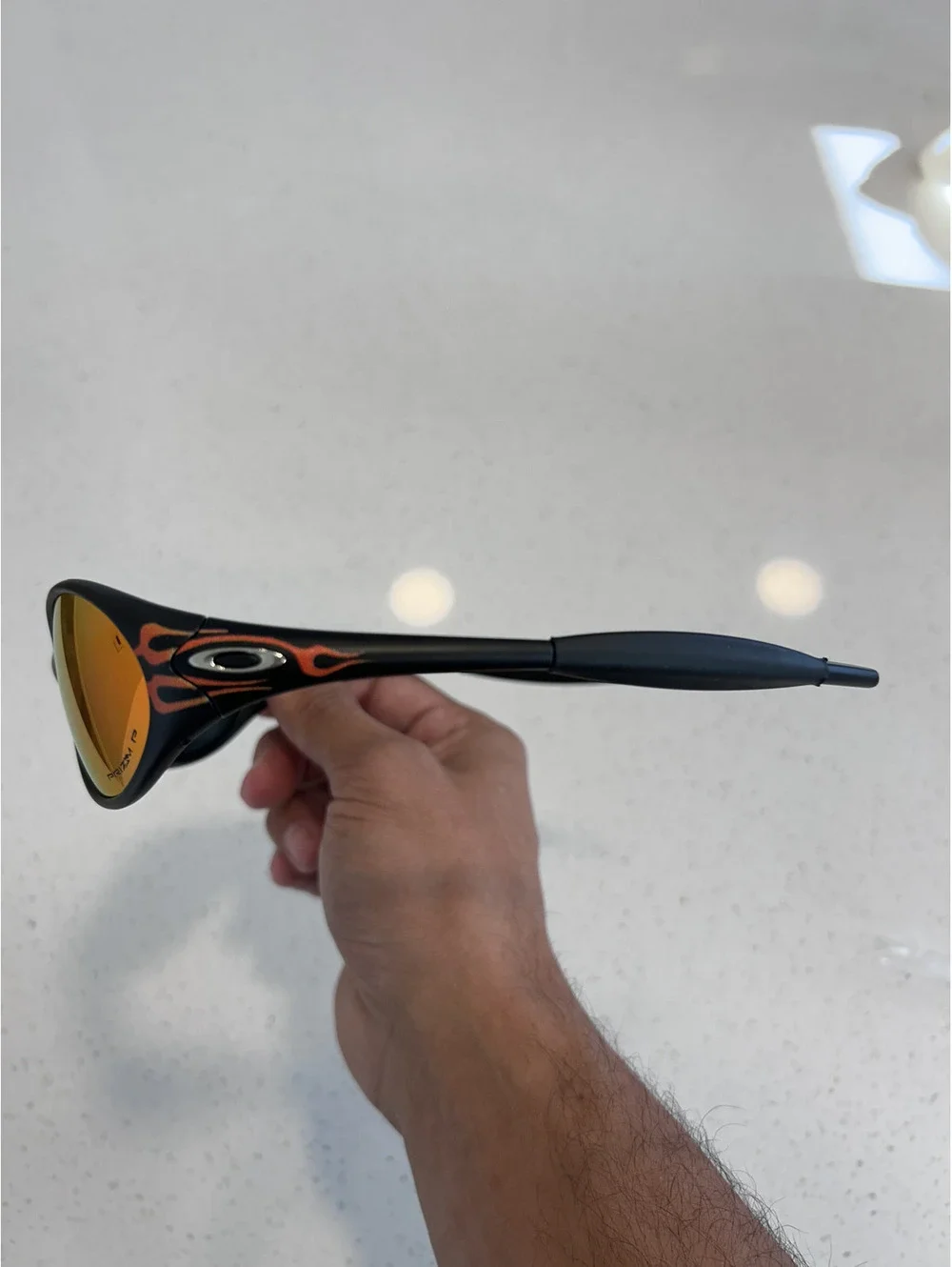 Red Flame Reflective Sunglasses
